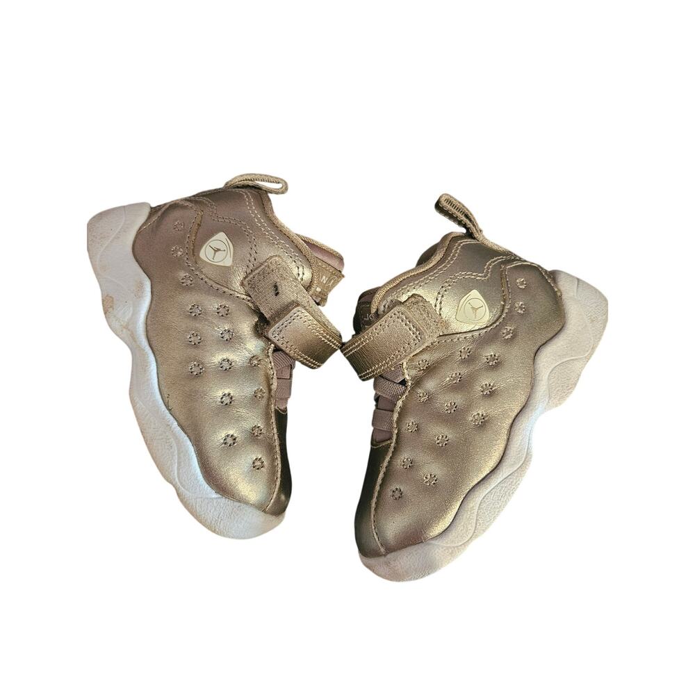Jordan Jumpman Team II SE toddler sneakers bronze 6c boys girls kids